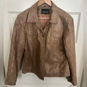 Adler Collection leather jacket women’s large